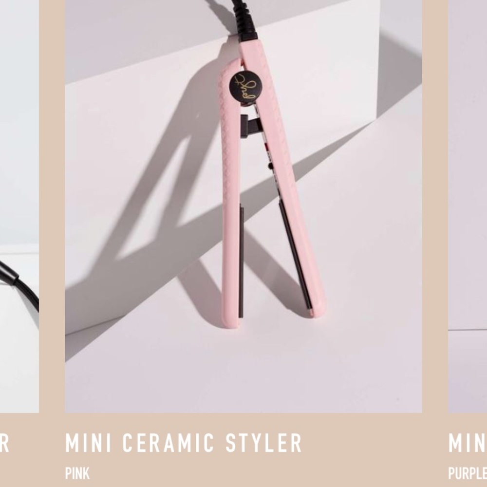 PYT Mini Straightener In Pink New